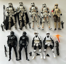 Star Wars 3.75 Stormtrooper Lot x9- Shoretrooper - Deathtrooper - Biker - Mimban picture