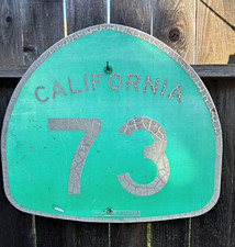 Vintage Highway interstate California 73 Green Transportation Sign  picture