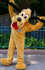 DISNEYLAND PLUTO CAST MEMBER CHARACTER COSTUME FOOT RARE PIECE OF HISTORY picture