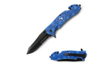Tac-Force South Carolina Flag Serrated Rescue Spring Assisted Pocket Knife 8