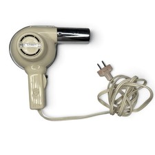 Vintage Mid Century Italian Blow Dryer Mod C/100 Chrome 110V 1950s 1960s Retro picture