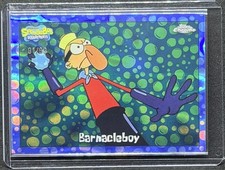 2025 Topps Chrome SpongeBob Barnacleboy Bubble fractor 91/99 #7 picture
