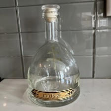 D’USSE VSOP Cognac Empty Gold Cross Decanter w/ Stopper Chateau de Cognac FRANCE picture