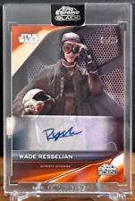 2023 Topps Chrome Black Star Wars Wade Resselian Ryder McLaughlin Auto /25 picture