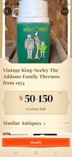 King-Seeley Vintage 1974 The Addams Family Plastic Thermos picture
