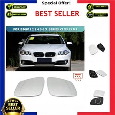 Heated Wide Angle Wing Mirror Glass for BMW E84 F48 F20 F30 F10 Left Right picture