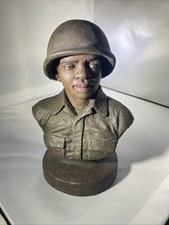 POSITIVE IMAGE Norman A. Hughes bust of African-American soldier picture