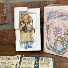 Vintage 1988 Jan Hagara Meg W/ Teddy Bear Porcelain Ornament 022336 COA NIB picture