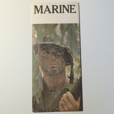 Vintage 1971 MARINE Recruitment Recruiting Fold Out Brochure US Marines picture