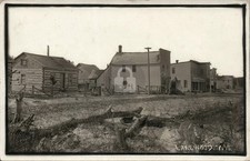 Old Buildings Street View LAKEWOOD WI Wisconsin 1910 RPPC Photo Postcard COPY picture