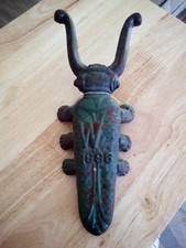 Vintage 1996 Cast Iron Beetle Boot Jack Puller picture
