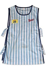 VINTAGE 1970s Wendy's Uniform Smock Apron, Name Tag Imperial Size M picture