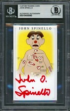 John Spinello SIGNED Creator Operation Game PCB Card Auto Beckett BAS Rare picture