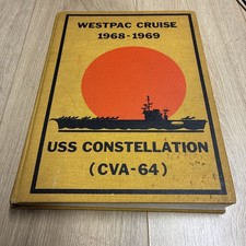 USS Constellation (CVA-64) 1968 1969 Westpac Cruise Book Deployment Cruisebook picture