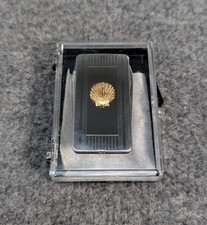 Vintage Shell Gas Money Clip Knife Imperial Stainless Promo Giveaway Gas And Oil picture