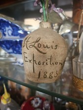 Small Crockery Jug St Louis Exposition 1885 picture