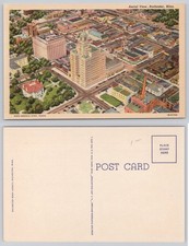 Vintage Aerial View Rochester MN Curteich C.T. Art-Colortone Postcard picture