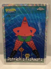 Topps 2025 Chrome SpongeBob SquarePants #191 Patrick's Fishnets /175 picture