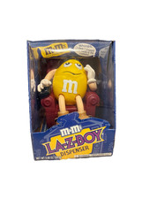 M&M's LA-Z-BOY Yellow Large Candy Dispenser Vintage NOS New  picture