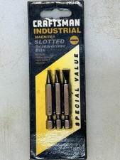 Vintage NOS Craftsman Industry Magnite Slotted Screwdriver Bits picture