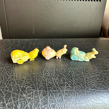 Lot of 3 Antique Celluloid Easter Bunny Easter Chick Toys/Decorations picture
