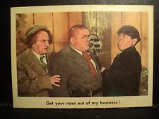1959 Fleer #36- Three Stooges Card 3 Stooges No Creases picture
