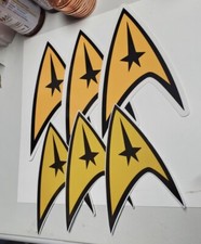 STAR TREK STICKERS 6 PACK LOT VINTAGE RETRO LOOKING picture