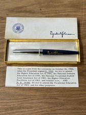 Presidential Pen Used In 1968 By Lyndon B Johnson To Sign 3769 & 18366 picture