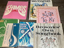 Vintage Girl Scout Songbook Lot 1940s - 1970s Ephemera Diamond Jubilee Sing Game picture