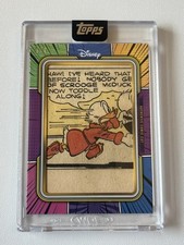 2025 Topps Disney Mint Scrooge McDuck Authentic Comic Cut 1/1 🔥 🔥 🔥  picture