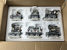 Danbury Mint Oakland Raiders Halftime Santa Train Football Rare Hard To Find picture