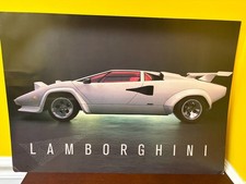 1980s Lamborghini Countach LP5000 Quattrovalvole Collectible Poster Argus (1987) picture