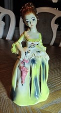 Vintage RELCO Japan Southern Belle Napkin Holder Lady Figurine Scarlett OHara picture
