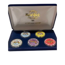 Seminole Hard Rock Tampa Grand Opening 2004 Casino Chip Set 5pc Limited Edition picture