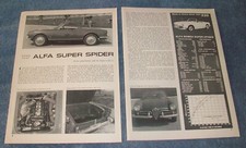 1959 Alfa Romeo Giulietta Spider Veloce Vintage Road Test Info Article  picture