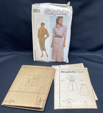 Vtg Sewing Pattern, Simplicity 7886, dress, 6-8, Uncut - ships free picture