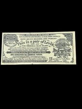 Vintage Levi Strauss & Co Paper Ticket Original Riveted Clothing picture