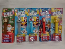 Lot of 5 PEZ Dispensers Brand New On Card MOC - Looney Tunes Marvel Care... picture