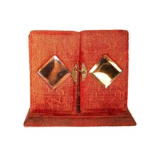 Antique Victorian Photo Album Velvet Cabinet Card CDV Beveled Mirror Rare Drawer picture