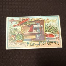 Antique Enterprise Meat Food Chopper Trade Card Pottstown PA Van Buskirk picture