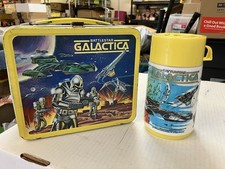 Vintage 1978 Battlestar Galactica Metal Lunchbox With Thermos Aladdin Universal picture