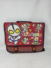 Vintage 1992 Ultraman Kids Backpack Lesson Bag Japan Official Licensed Red picture