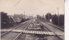 RPPC Plymouth WI Railroad Scene Sheboygan CO E of Fon du Lac Wisconsin Photo picture