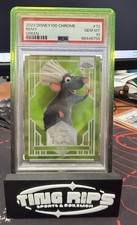 REMY 2023 TOPPS CHROME DISNEY 100 FIRST YEAR GREEN REFRACTOR /99 PSA 10 #72 picture
