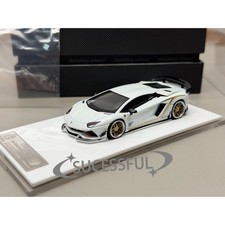 1/64 Lamborghini Aventador S White Diecast Car Rotatable Wheels Metal Model picture