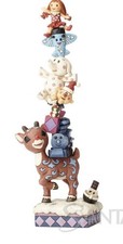 RARE Enesco Jim Shore Rudolph Traditions Stacked Misfits Figurine New 4058346 picture