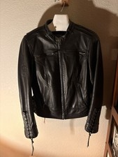 Women’s Harley-Davidson Genuine Cowhide Embossed Leather Fringe Jacket Size M picture