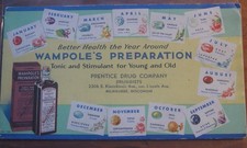 Vintage Blotter Wampole's Preparation Tonic & Stimulant pre 1906 PFD Act picture