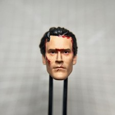 Painted 1/18 1/12 1/10 Ash Bruce Campbell Head Sculpt fit 3.75
