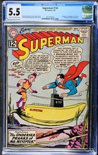 Superman #154 1962 CGC Graded 5.5 Just Graded-New Holder picture
